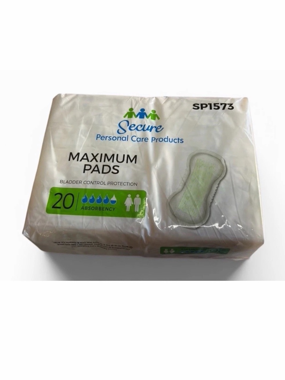 🔥 Secure SP1573 Maximum Bladder Control Pads Case 180 Pads (9 Packs x 20) New🔥